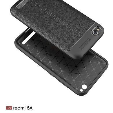 Защитный чехол Leather для Xiaomi Redmi 5A Черный