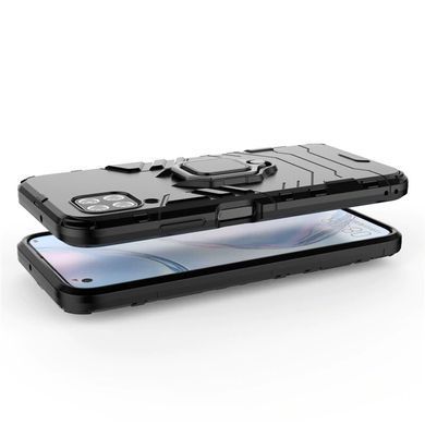 Защитный чехол Strong Guard Ring для Huawei P40 Lite Черный