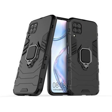Защитный чехол Strong Guard Ring для Huawei P40 Lite Черный