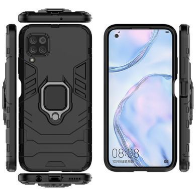Защитный чехол Strong Guard Ring для Huawei P40 Lite Черный