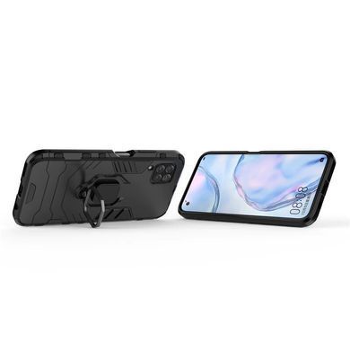 Защитный чехол Strong Guard Ring для Huawei P40 Lite Черный