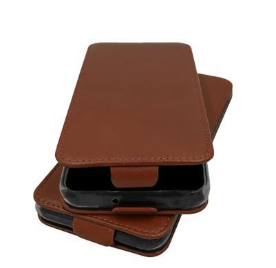 Чохол з натуральної шкіри Genuine Leather Flip для Xiaomi Redmi 10C Коричневий