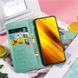 Чохол-книжка Art Book для Xiaomi Poco X3 / X3 NFC / X3 Pro Бірюзовий