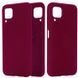 Защитный чехол Liquid Case Full Cover для Samsung A125F Galaxy A12 / A127F Galaxy A12 Nacho / Galaxy A12s / Galaxy M12 Малиновый