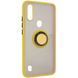 Защитный чехол Ring Buttons для ZTE Blade A7 2020 (с вырезом под сканер) Желтый