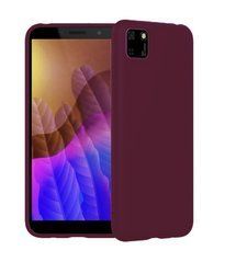 Защитный чехол Liquid Case Full Cover для Huawei Y5p Малиновый