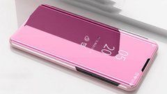 Чехол-книжка Clear View Mirror для Xiaomi Redmi Note 9 / Redmi 10X Розовый