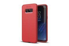 Захисний чохол Leather для Samsung G955F Galaxy S8 Plus Червоний