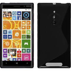 Чехол TPU S-line для Nokia Lumia 830 Черный