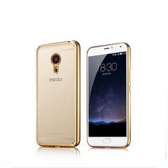 TPU чехол Electro-plating для Meizu MX6 Золотистый