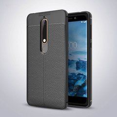 Захисний чохол Leather для Nokia 6.1 2018 Чорний