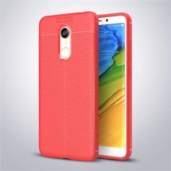 Захисний чохол Leather для Xiaomi Redmi 5 Plus Червоний