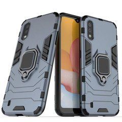 Защитный чехол Strong Guard Ring для Samsung A015F Galaxy A01 Navy