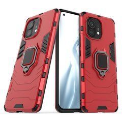 Защитный чехол Strong Guard Ring для Xiaomi Mi 11 Lite / Mi 11 Lite 5G / 11 Lite 5G NE Красный