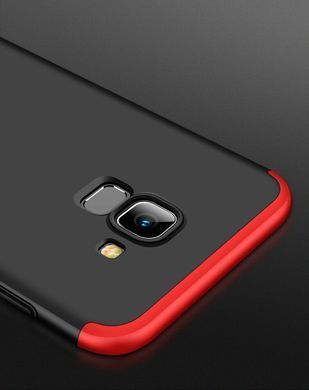 Защитный чехол GKK Full 360 для Samsung J600 Galaxy J6 2018 Черный / Красный