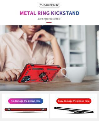 Защитный чехол Kvadrat Ring для Samsung A225F Galaxy A22 / M325F Galaxy M32 Красный