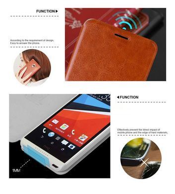 Чехол-книжка MOFI для HTC Desire 816 Коричневый
