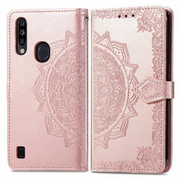 Чехол-книжка Art Book для ZTE Blade A7 2020 (с вырезом под сканер) Розовый