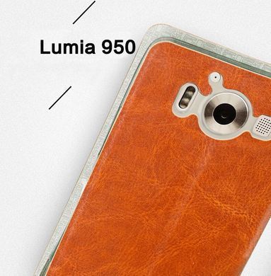 Чохол-книжка MOFI для Microsoft Lumia 950 Коричневий