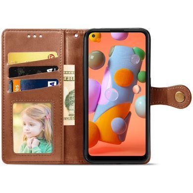 Чехол-книжка Polera Book для Samsung A115F Galaxy A11 / Galaxy M11 Коричневый