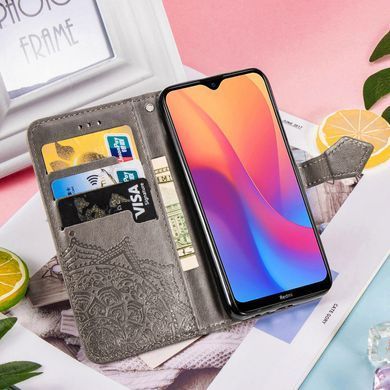 Чехол-книжка Art Book для Xiaomi Redmi 8A Серый