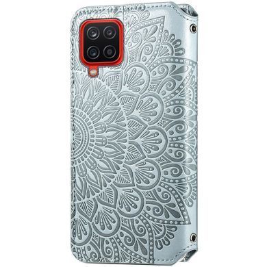 Чехол-книжка Flower Book для Samsung A125F Galaxy A12 / A127F Galaxy A12 Nacho / Galaxy A12s / Galaxy M12 Серый