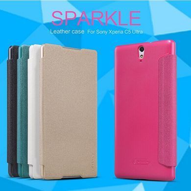 Чехол-книжка Nillkin Sparkle для Sony Xperia C5 / C5 Ultra Белый