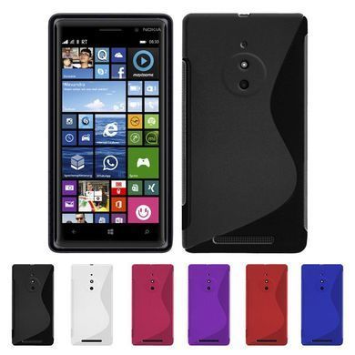 Чехол TPU S-line для Nokia Lumia 830 Черный