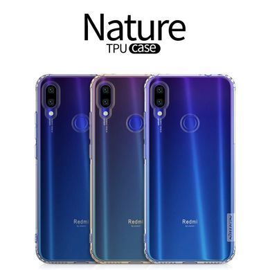 TPU чехол Nillkin Nature для Xiaomi Redmi Note 7 Pro Серый