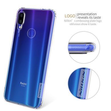 TPU чехол Nillkin Nature для Xiaomi Redmi Note 7 Pro Серый