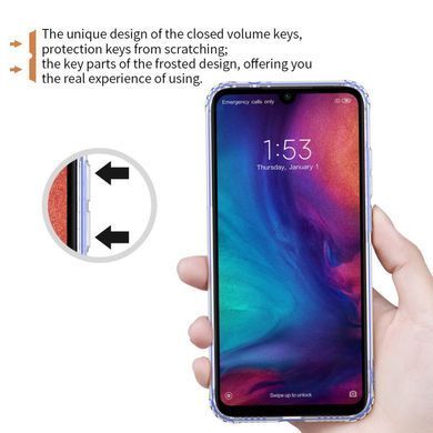 TPU чехол Nillkin Nature для Xiaomi Redmi Note 7 Pro Серый