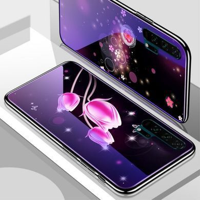 Захисний чохол Fantasy з глянцевими торцями для Huawei Honor 20 Pro (цвітіння) Фіолетовий