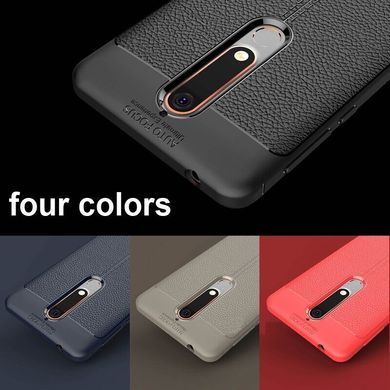 Захисний чохол Leather для Nokia 6.1 2018 Чорний
