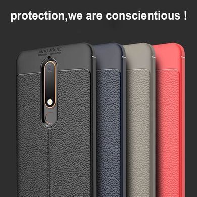 Захисний чохол Leather для Nokia 6.1 2018 Чорний