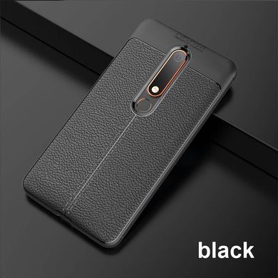 Захисний чохол Leather для Nokia 6.1 2018 Чорний