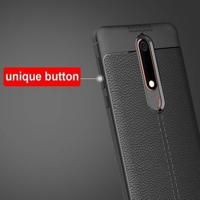 Захисний чохол Leather для Nokia 6.1 2018 Чорний