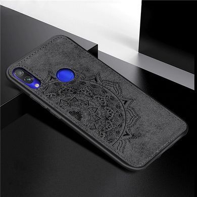 Защитный чехол Textile Decor для Xiaomi Redmi 7 Черный