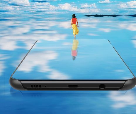Чохол-книжка Clear View Mirror для OnePlus Nord Синій