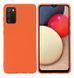 Защитный чехол Liquid Case Full Cover для Samsung A025 Galaxy A02s Оранжевый