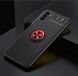 Защитный чехол Color Ring для Xiaomi Poco M3 Черный / Красный