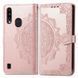 Чехол-книжка Art Book для ZTE Blade A7 2020 (с вырезом под сканер) Розовый