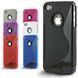 Чохол TPU S-line для iPhone 4 Рожевий