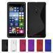 Чехол TPU S-line для Nokia Lumia 830 Черный