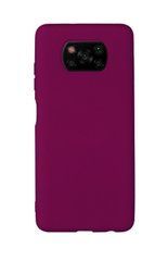 Захисний чохол Liquid Case Full Cover для Xiaomi Poco X3 / X3 NFC / X3 Pro Малиновий