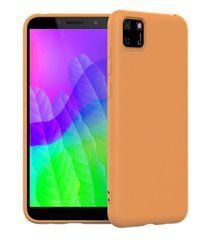 Защитный чехол Liquid Case Full Cover для Huawei Y5p Оранжевый