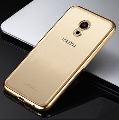TPU чехол Electro-plating для Meizu M5C Золотистый