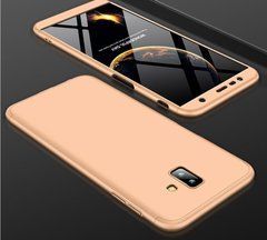 Защитный чехол GKK Full 360 для Samsung J610 Galaxy J6 Plus 2018 Золотистый