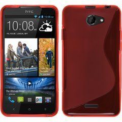 Чохол TPU S-line для HTC Desire 516 Червоний