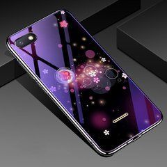 Захисний чохол Fantasy з глянцевими торцями для Xiaomi Redmi 6A (квіти) Малиновий