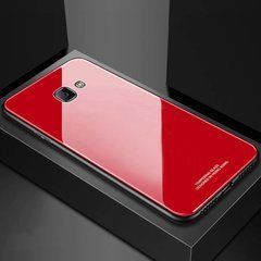 Защитный чехол Glass для Samsung J415 Galaxy J4 Plus 2018 Красный